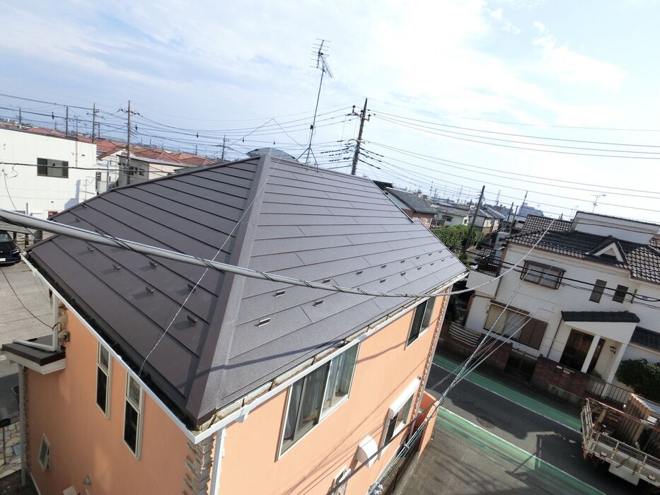 画像16879：屋根カバー工法（スーパーガルテクト）施工事例