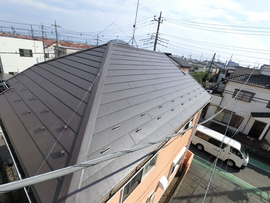 画像16880：屋根カバー工法（スーパーガルテクト）施工事例
