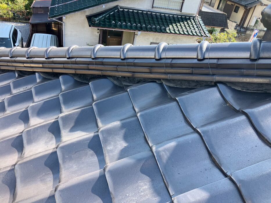 画像17270：【埼玉県越谷市】瓦屋根の漆喰補修工事｜漆喰の剥がれ・落下対策